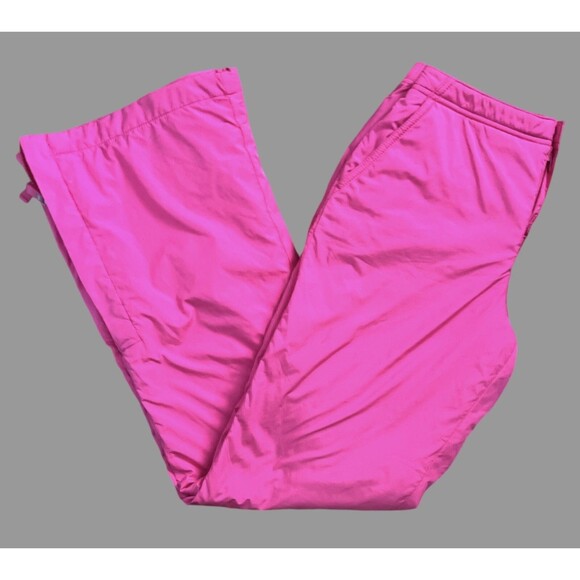 Gap Kids Girls Snow Pants Size 16 Pink Fleece Lined Insulated Ski Snowboard - Picture 8 of 9